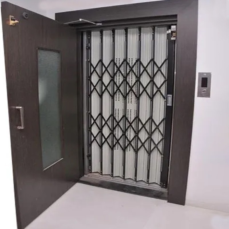 Manual Collapsible Grill Door Landing Door